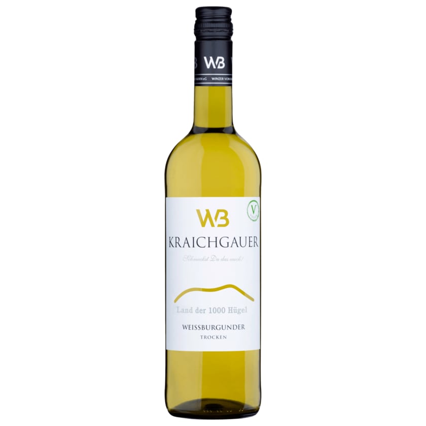 Baden Kraichgauer Weißburgunder QbA Weißwein trocken 0,75l